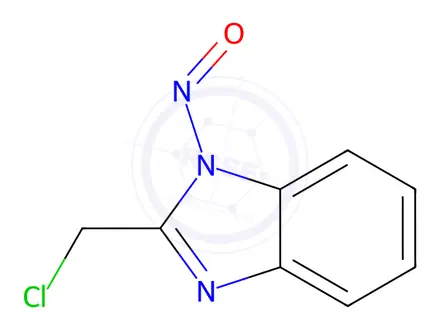 Chemical structure of Benzimidazole, 2-(chloromethyl)-1-nitroso-(8CI)