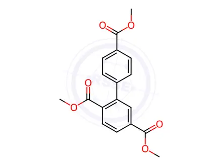 Chemical structure of trimethyl [1,1'-biphenyl]-2,4',5-tricarboxylate