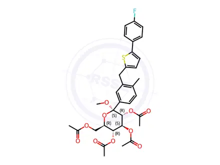 Chemical structure of Canagliflozin Impurity 196