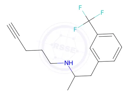 Chemical structure of α-Methyl-N-(4-pentynyl)-m-(trifluoromethyl)benzeneethanamine