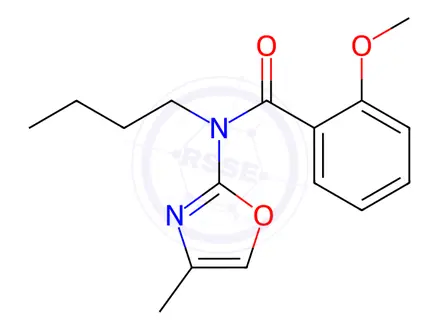 Chemical structure of N-Butyl-2-methoxy-N-(4-methyloxazol-2-yl)benzamide