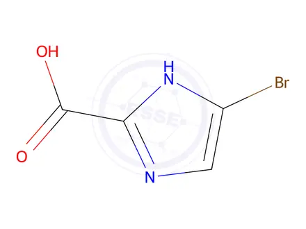 Chemical structure of 4-bromo-1H-imidazole-2-carboxylic acid