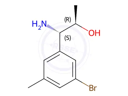 Chemical structure of (1S,2R)-1-AMINO-1-(3-BROMO-5-METHYLPHENYL)PROPAN-2-OL