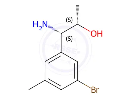 Chemical structure of (1S,2S)-1-AMINO-1-(3-BROMO-5-METHYLPHENYL)PROPAN-2-OL