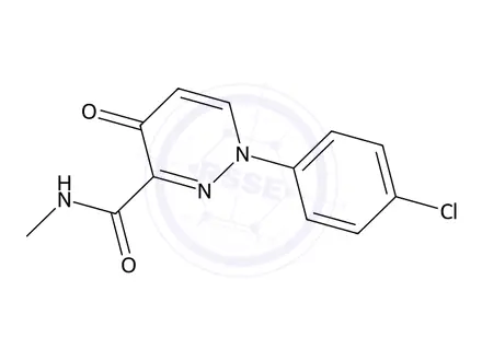 Chemical structure of 1-(4-Chlorophenyl)-N-methyl-4-oxo-1,4-dihydropyridazine-3-carboxamide