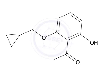 Chemical structure of 1-(2-(Cyclopropylmethoxy)-6-hydroxyphenyl)ethanone