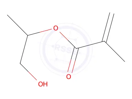 Chemical structure of 2-hydroxy-1-methylethyl methacrylate