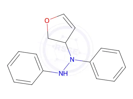 Chemical structure of 1-(2,3-Dihydrofuran-3-yl)-1,2-diphenylhydrazine