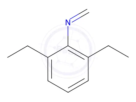 Chemical structure of Benzenamine, 2,6-diethyl-N-methylene-