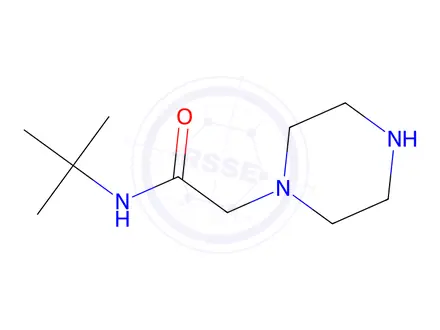 Chemical structure of N-(tert-Butyl)-2-piperazin-1-ylacetamide Dihydrochloride