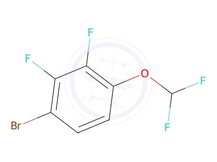 Chemical structure of 1-Bromo-4-(difluoromethoxy)-2,3-difluorobenzene