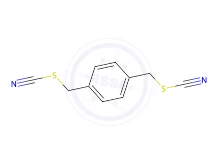 Chemical structure of Alpha,alpha-dithiocyanato-p-xylene