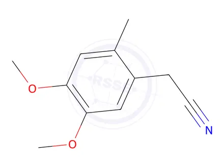 Chemical structure of 2-(4,5-Dimethoxy-2-methylphenyl)acetonitrile
