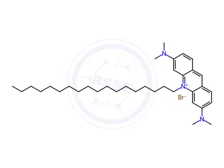 Chemical structure of 10-Octadecylacridine Orange Bromide