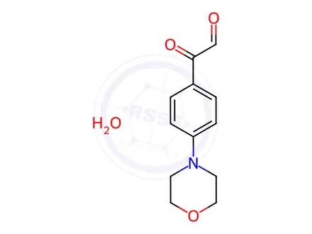 Chemical structure of 4-Morpholinophenylglyoxal hydrate
