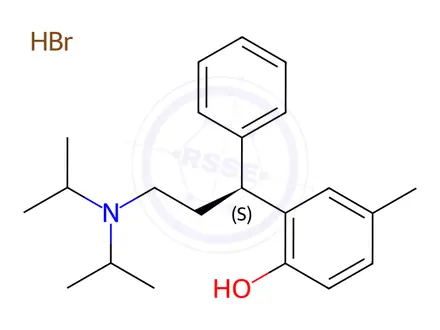 Chemical structure of Tolterodine Hydrobromide Racemic