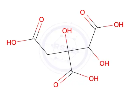 Chemical structure of Hydroxycitric acid