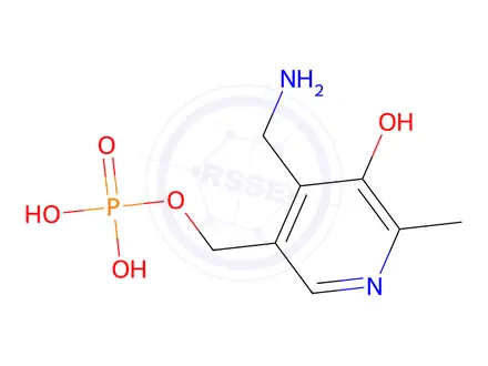 Chemical structure of Pyridoxamine-5'-phosphate