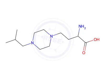 Chemical structure of 2-Amino-4-(4-isobutylpiperazin-1-yl)butanoic acid