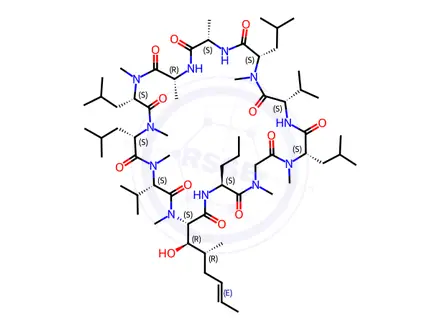 Chemical structure of Cyclosporin G