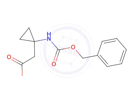 Chemical structure of 2-(1-(((benzyloxy)carbonyl)amino)cyclopropyl)acetic acid