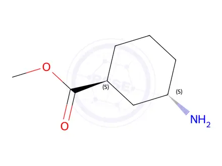 Chemical structure of rel-(1R,3R)-Methyl 3-aminocyclohexanecarboxylate