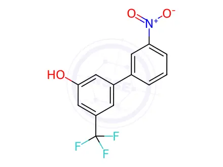 Chemical structure of 5-(3-Nitrophenyl)-3-trifluoromethylphenol