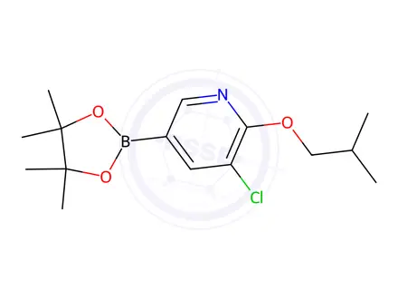 Chemical structure of 3-Chloro-2-isobutoxypyridine-5-boronic acid pinacol ester