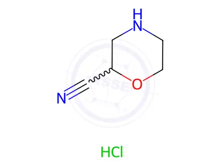 Chemical structure of Morpholine-2-carbonitrile Hydrochloride