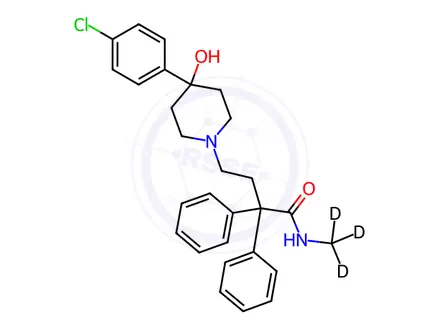 Chemical structure of N-Desmethyl Loperamide-d3