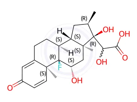 Chemical structure of Dexamethasone Epimeric Glycolic Acid