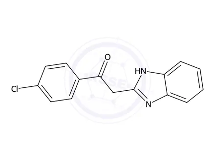 Chemical structure of 2-(1H-1,3-Benzodiazol-2-yl)-1-(4-chlorophenyl)ethan-1-one