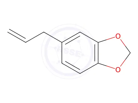 Chemical structure of Safrole