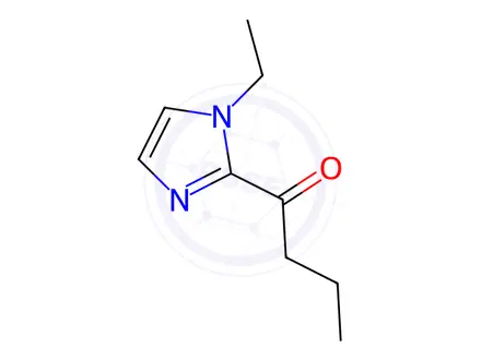 Chemical structure of 1-(1-Ethyl-1H-imidazol-2-yl)butan-1-one