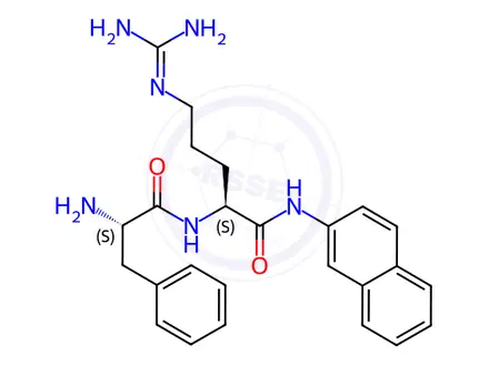 Chemical structure of Phe-Arg-b-naphthylamide Dihydrochloride