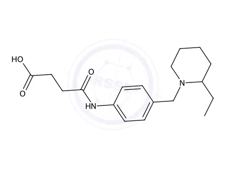 Chemical structure of 4-((4-((2-Ethylpiperidin-1-yl)methyl)phenyl)amino)-4-oxobutanoic acid