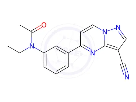 Chemical structure of Zaleplon Impurity 1