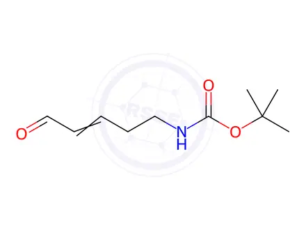 Chemical structure of Carbamic acid, (5-oxo-3-pentenyl)-, 1,1-dimethylethyl ester (9CI)