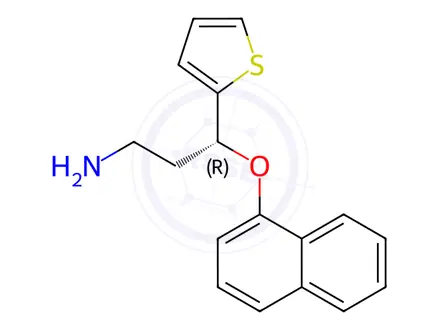 Chemical structure of Duloxetine N-Desmethyl (R)-Isomer