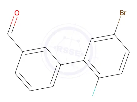 Chemical structure of 5'-Bromo-2'-fluoro-[1,1'-biphenyl]-3-carbaldehyde