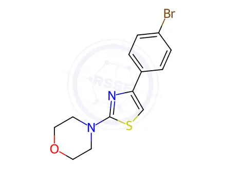 Chemical structure of 4-(4-(4-Bromophenyl)thiazol-2-yl)morpholine