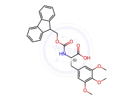Chemical structure of Fmoc-3,4,5-trimethoxyl-L-phenylalanine