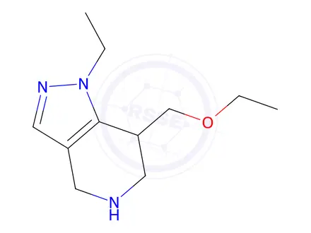 Chemical structure of 7-(Ethoxymethyl)-1-ethyl-4,5,6,7-tetrahydro-1H-pyrazolo[4,3-c]pyridine