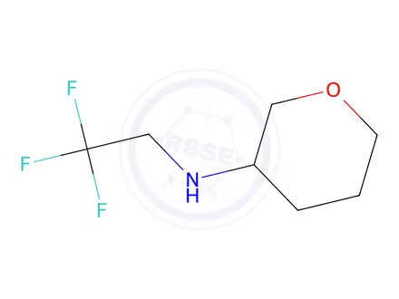 Chemical structure of n-(2,2,2-Trifluoroethyl)oxan-3-amine