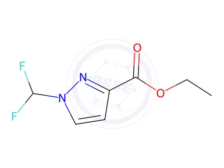 Chemical structure of Ethyl 1-(difluoromethyl)-1h-pyrazole-3-carboxylate