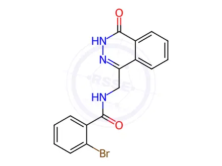 Chemical structure of 2-Bromo-N-((4-oxo-3,4-dihydrophthalazin-1-yl)methyl)benzamide