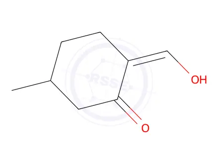 Chemical structure of 1-Cyclohexene-1-carboxaldehyde, 2-hydroxy-4-methyl-(9CI)