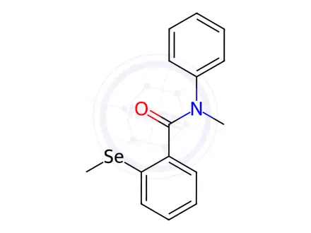 Chemical structure of N-Methyl-2-(methylselanyl)-N-phenylbenzamide