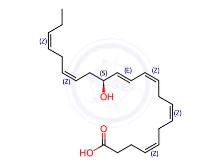 Chemical structure of 14(S)-Hydroxy Docosahexaenoic Acid