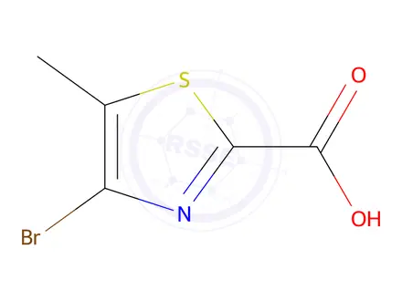 Chemical structure of 4-Bromo-5-methylthiazole-2-carboxylic acid